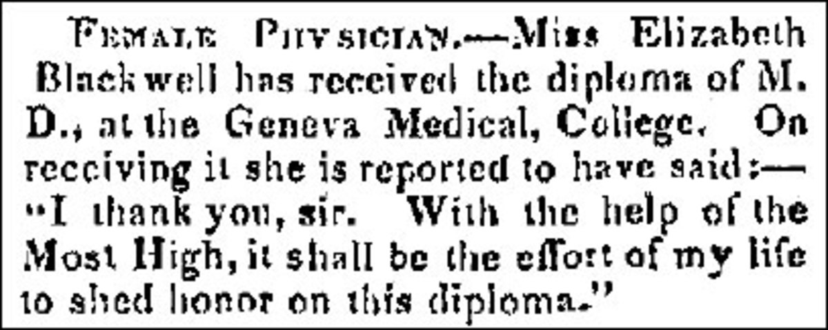 Elizabeth Blackwell medical degree 